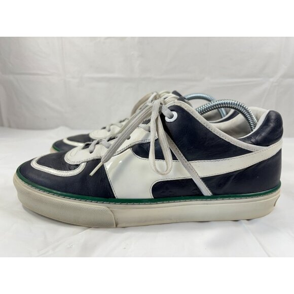 Louis Vuitton Tower Low Top Dark Blue/White Leather Sneakers Mens Size 8 - Picture 4 of 16